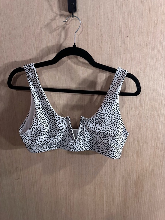 Source Unknown Other - Women’s Black & White Dalmatian Print Bikini Top Size Large